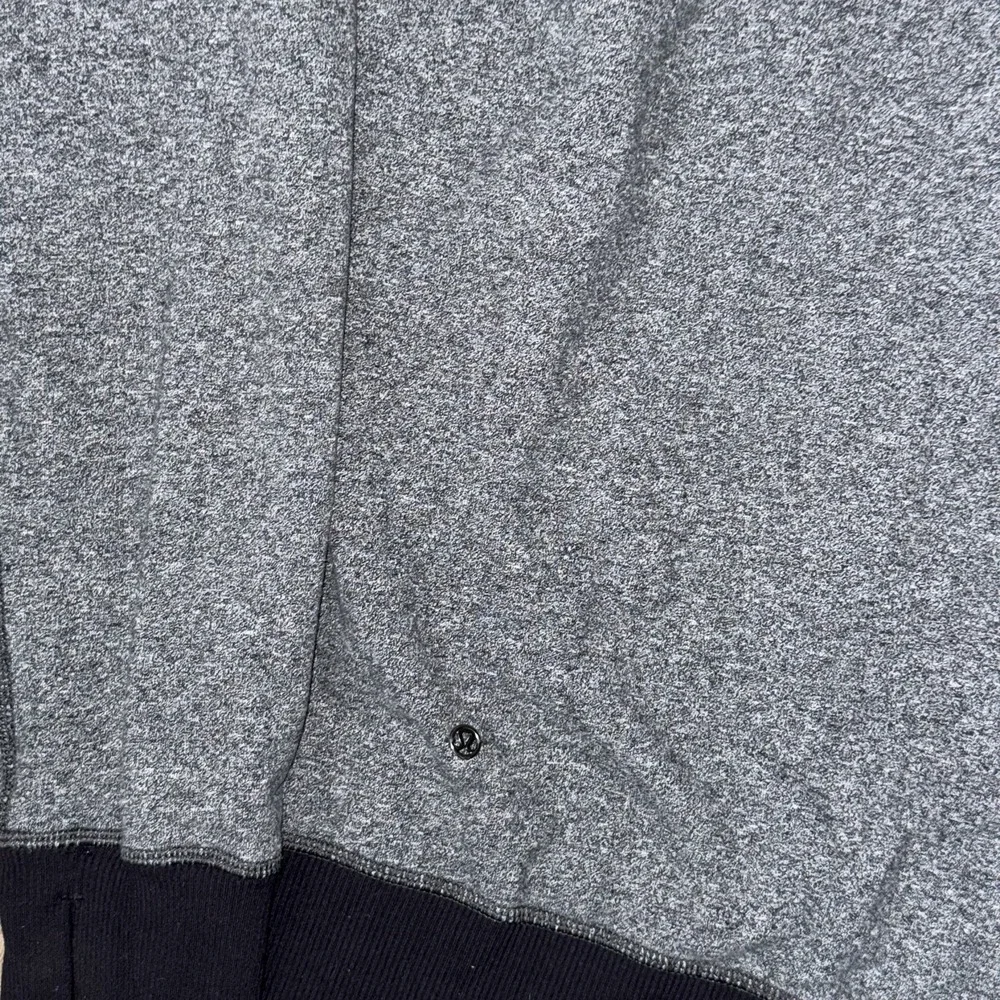 Lululemon Om & Roam Pullover Hoodie Women's 6 Grey Black Zip Bottom Stretch